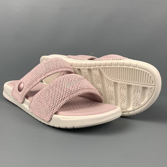 NIKE Size 12 Pink Textured Rubber Sandals - Picture 3 of 8